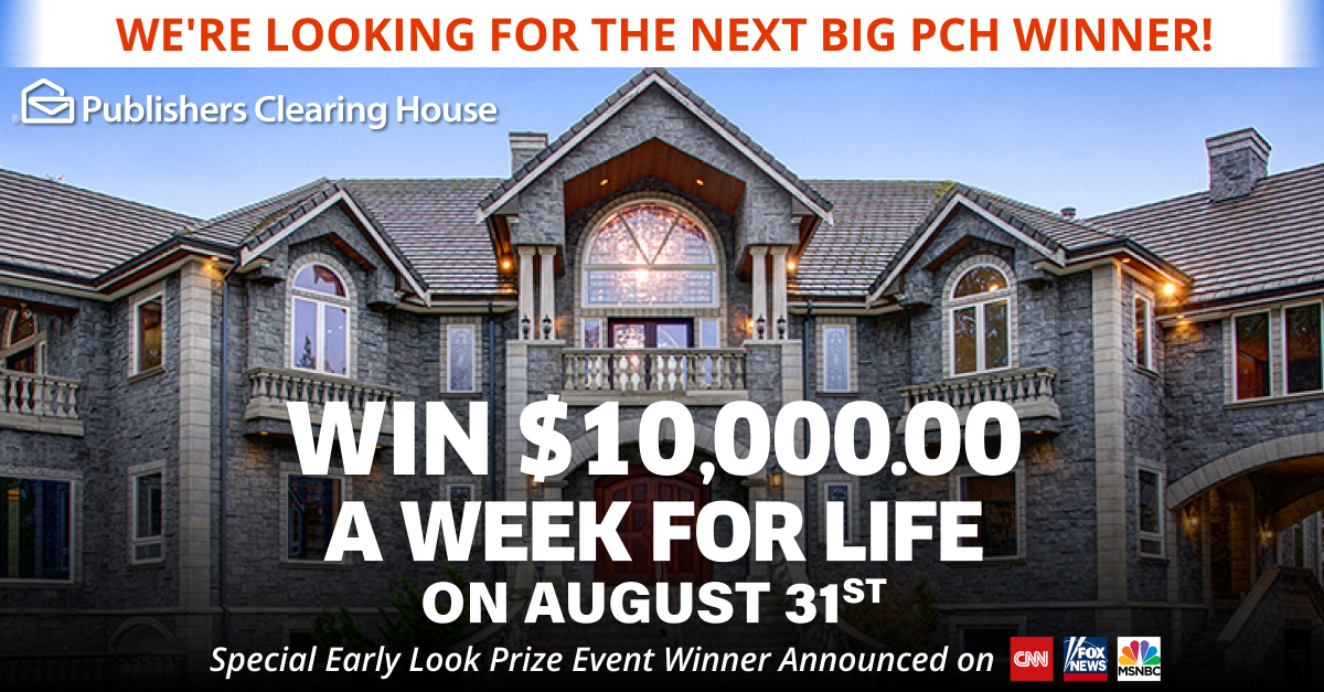 Win 10,000.00 A Week For Life! PCH Sweepstakes